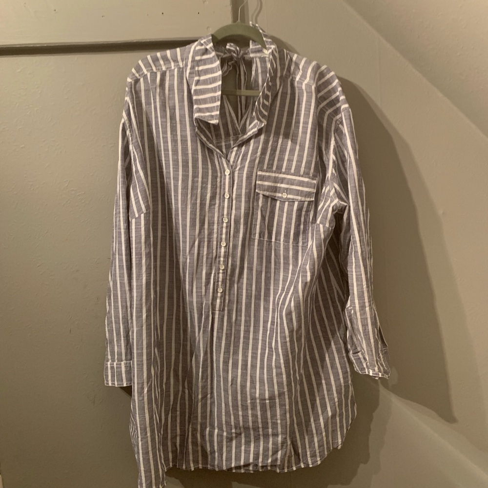 Caslon button down Tunic Top